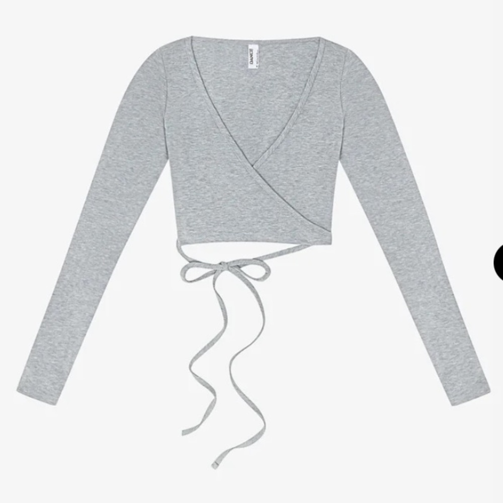 American Apparel Juilliard wrap top grey